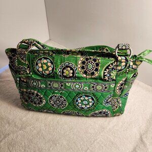 VERA BRADLEY GREEN DOUBLE STRAP BAG 2009